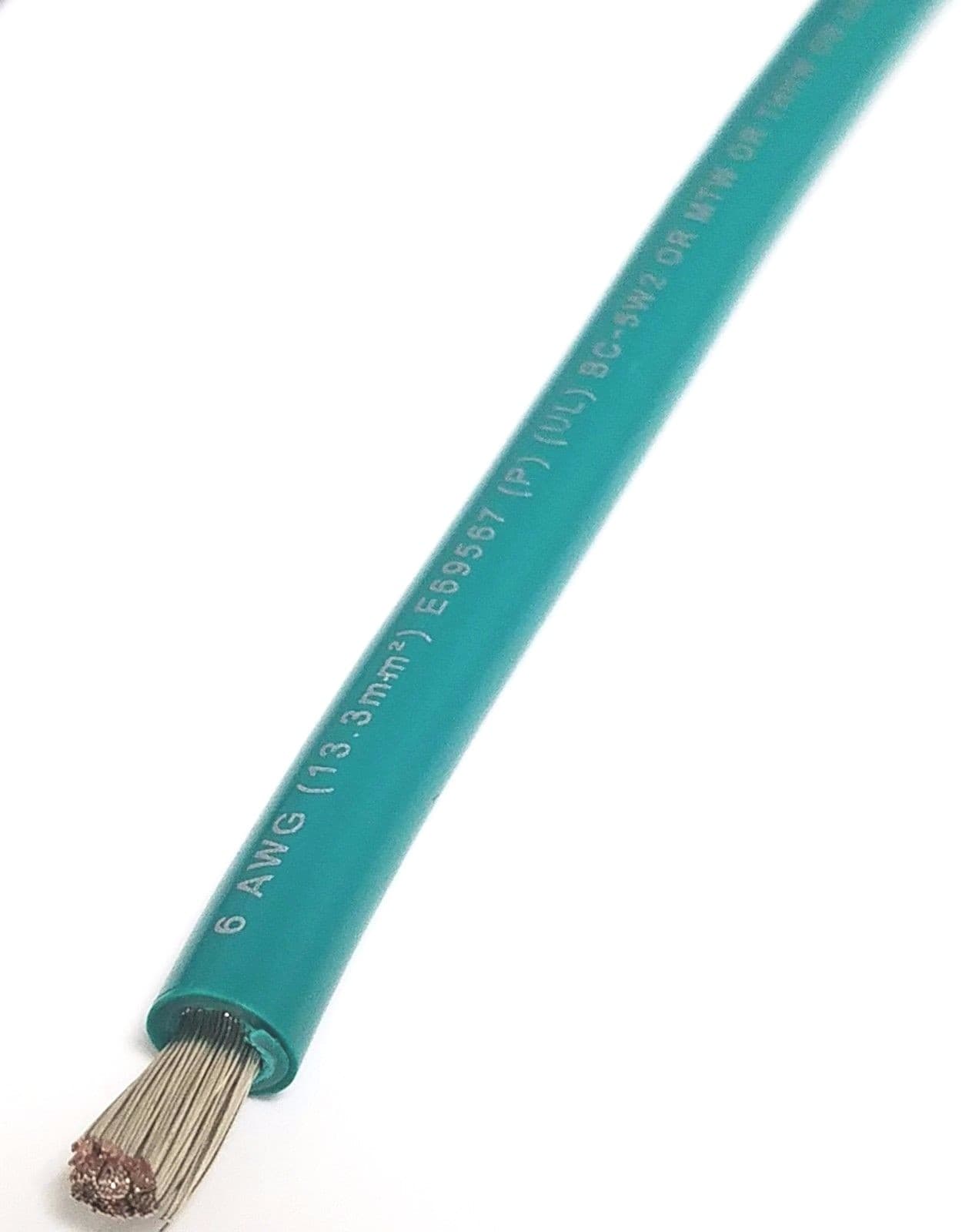 6 AWG GAUGE MARINE TINNED COPPER BC-5W2 BATTERY CABLE BOAT WIRE Made in USA  2