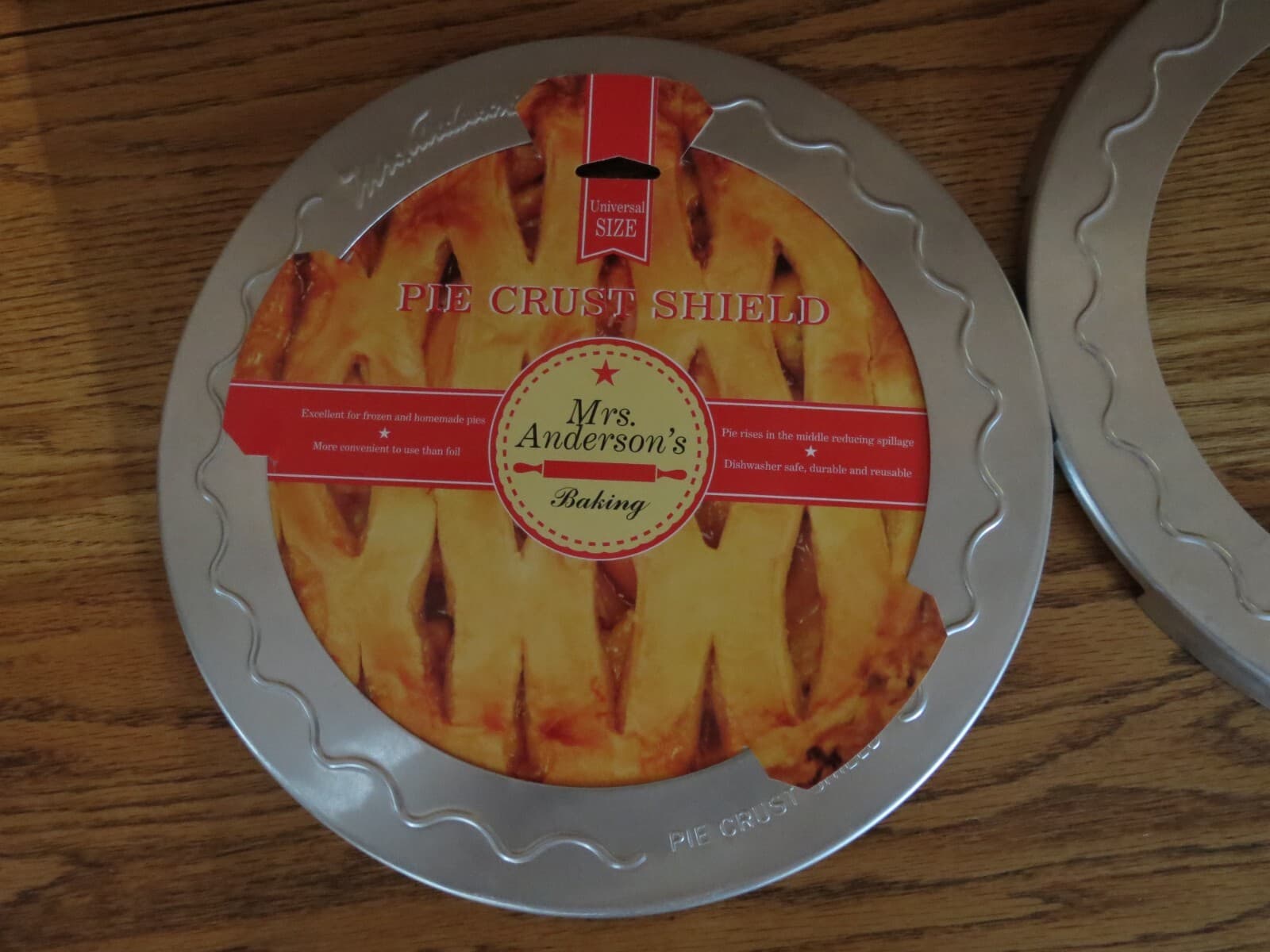 Vintage MRS ANDERSON’S Pie Crust Shields Universal Size 9” 10” 11” Set of 2 2