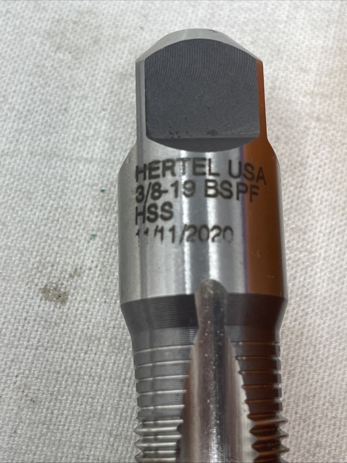 HERTEL  USA  3/8" - 19 BSPP British Standard Pipe Parallel Tap HSS 2