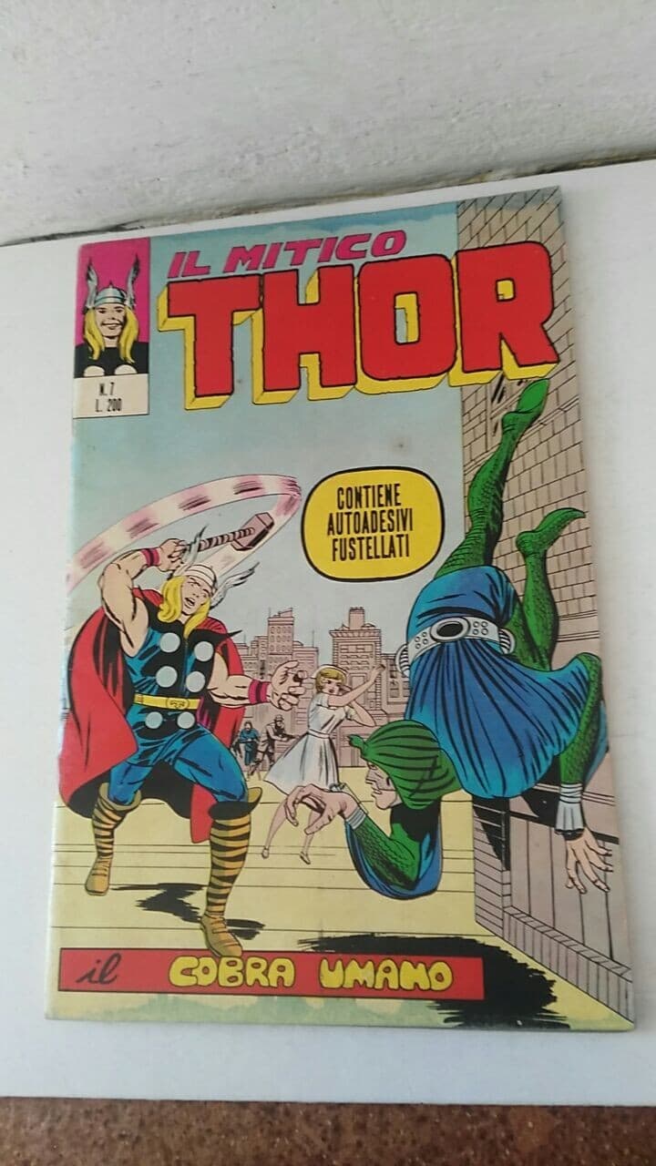 il mythico thor n.7 horn 6 july 1971 very good/great yield no stickers