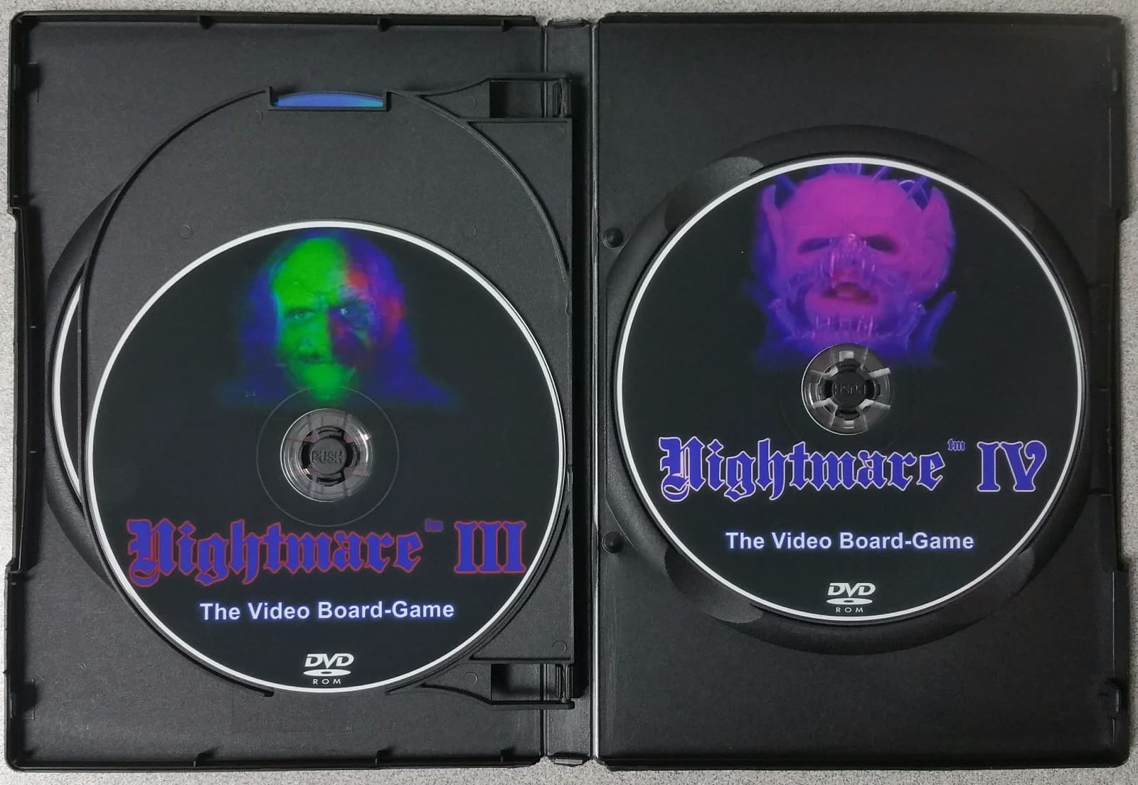 Nightmare I II III & IV / 1 2 3 & 4 Video Board Game Video Tape DVD Combo Pack! 4