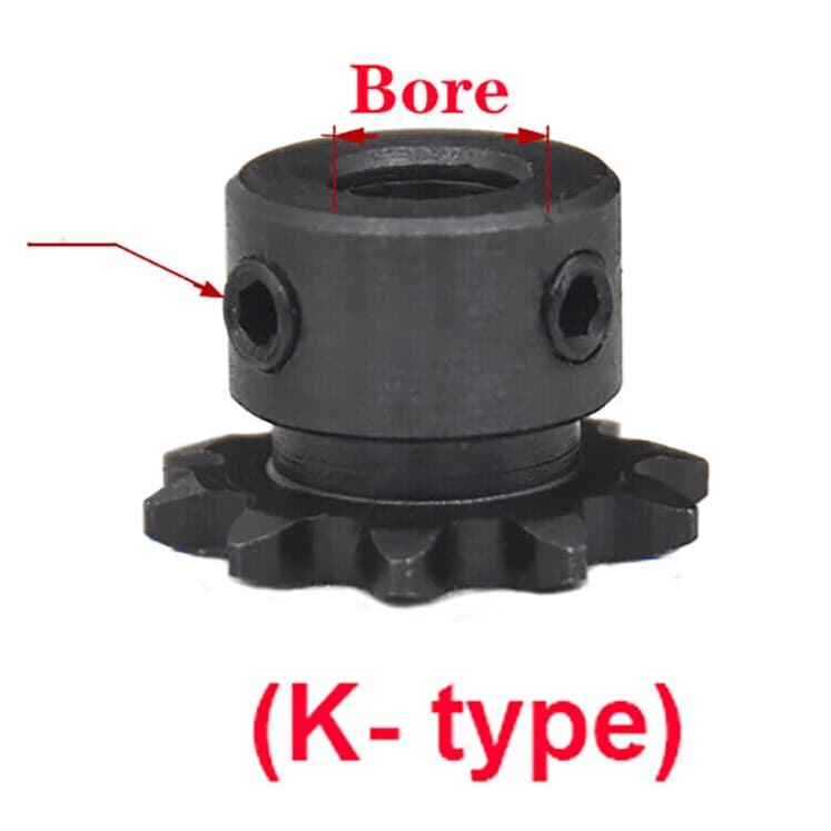 NJ STOCK  04C 9T 45# Steel Chain Sprocket Roller Chain Sprockets Bore 8mm 2