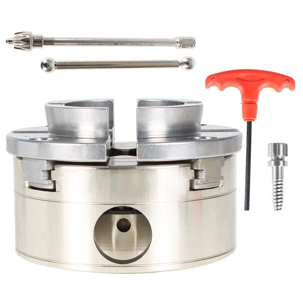 1" 8TPI 4-Jaw Lathe Chuck 4" - Quick-Change Design for Metalworking Machinery 3