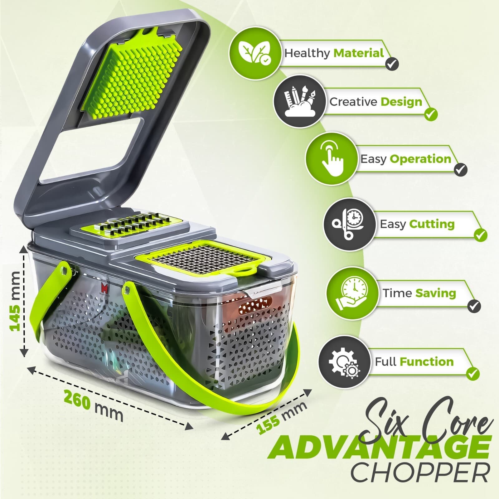 Vegetable Chopper 22 in 1 – For Vegetables, Fruits, and Onions - Multifunctional 5