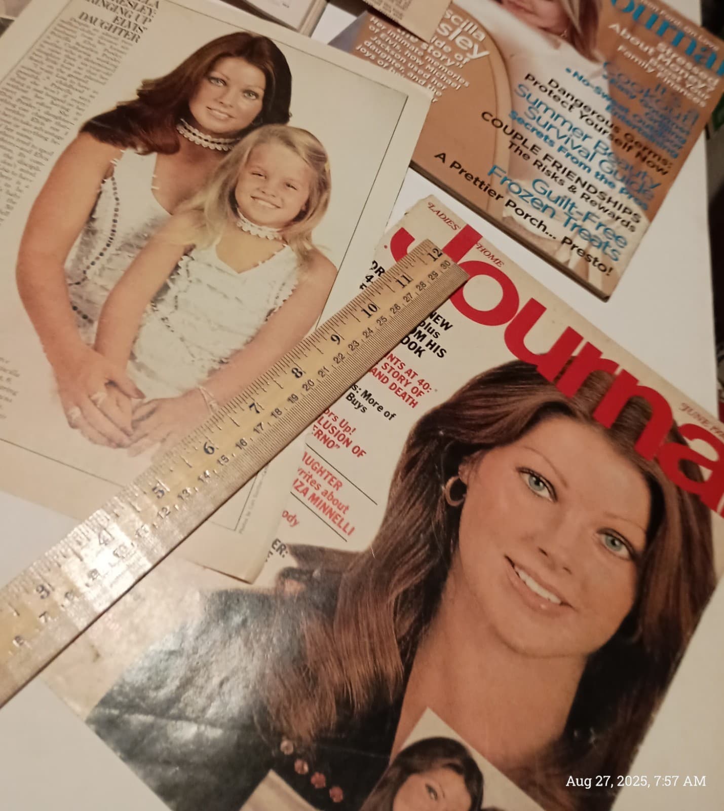 PRISCILLA PRESLEY magazines and news clippings 1970s- 1990s lot of 6 4