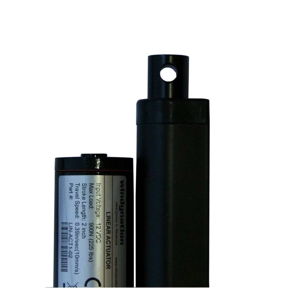 Heavy Duty 2" Inch Linear Actuator Stroke 225 Lb Pound Max Lift 12V Volt DC 3