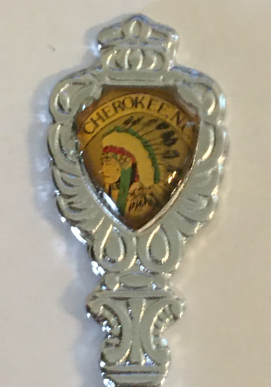 Cherokee North Carolina Vintage Souvenir Spoon Collectible 2
