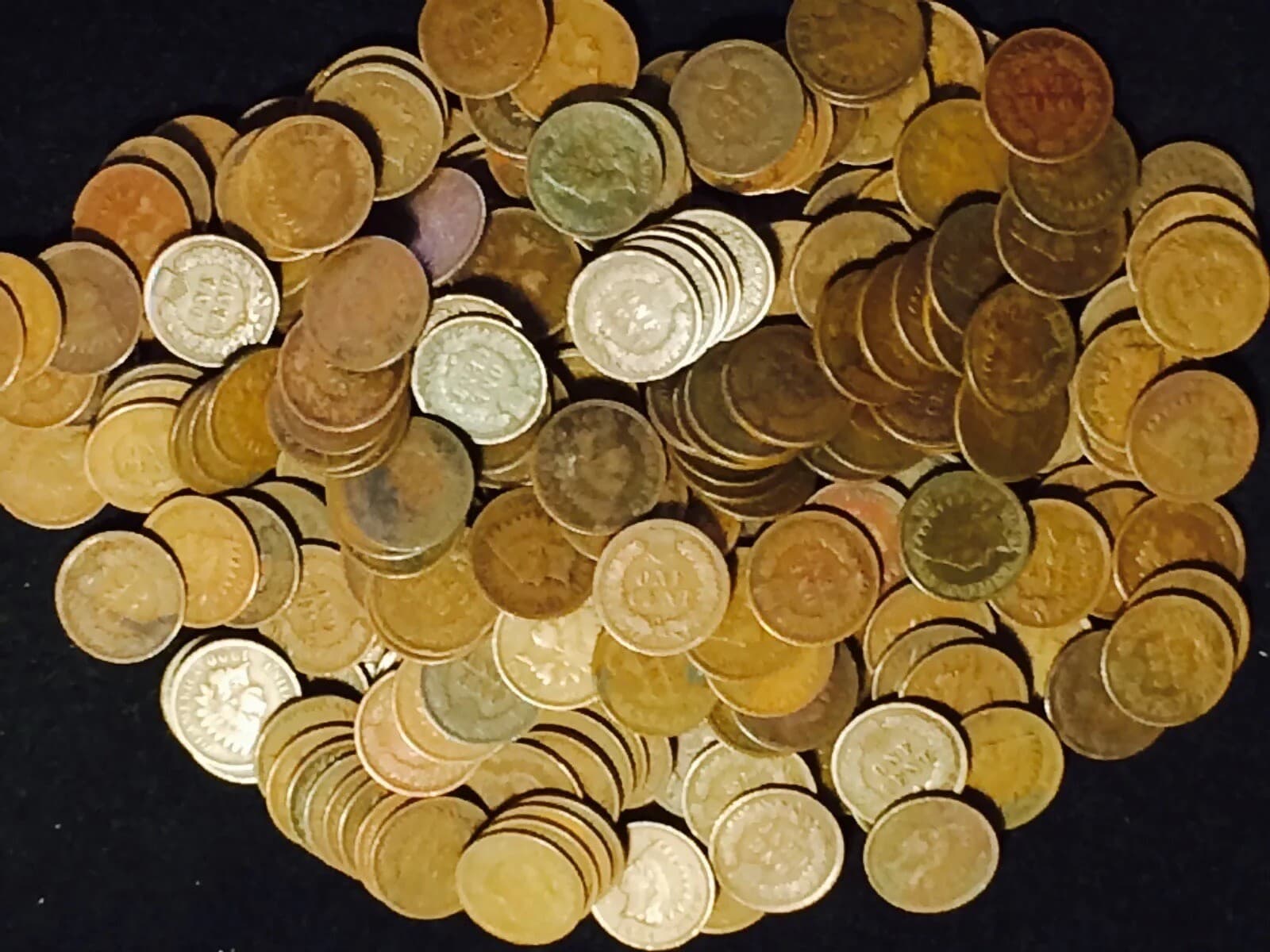 100 PC LOT Indian Head Cent Native American Pennies Average Circulated Condition 3