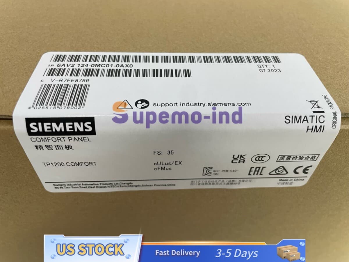 Siemens 6AV2124-0MC01-0AX0 Touch Screen 6AV2 124-0MC01-0AX0