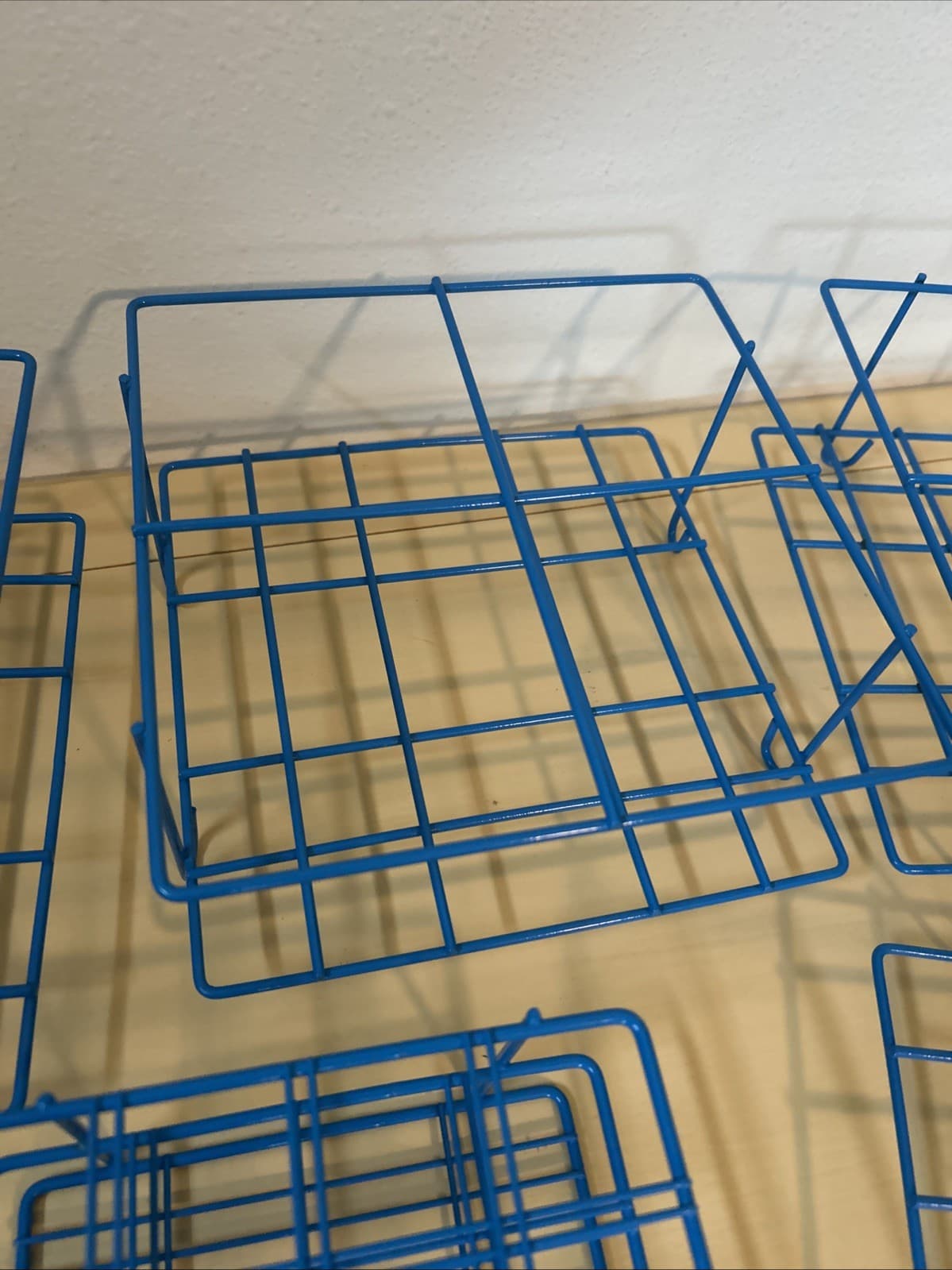 BEL-ART Blue Epoxy-Coated Wire Test Tube Rack  Lot Of 7 4