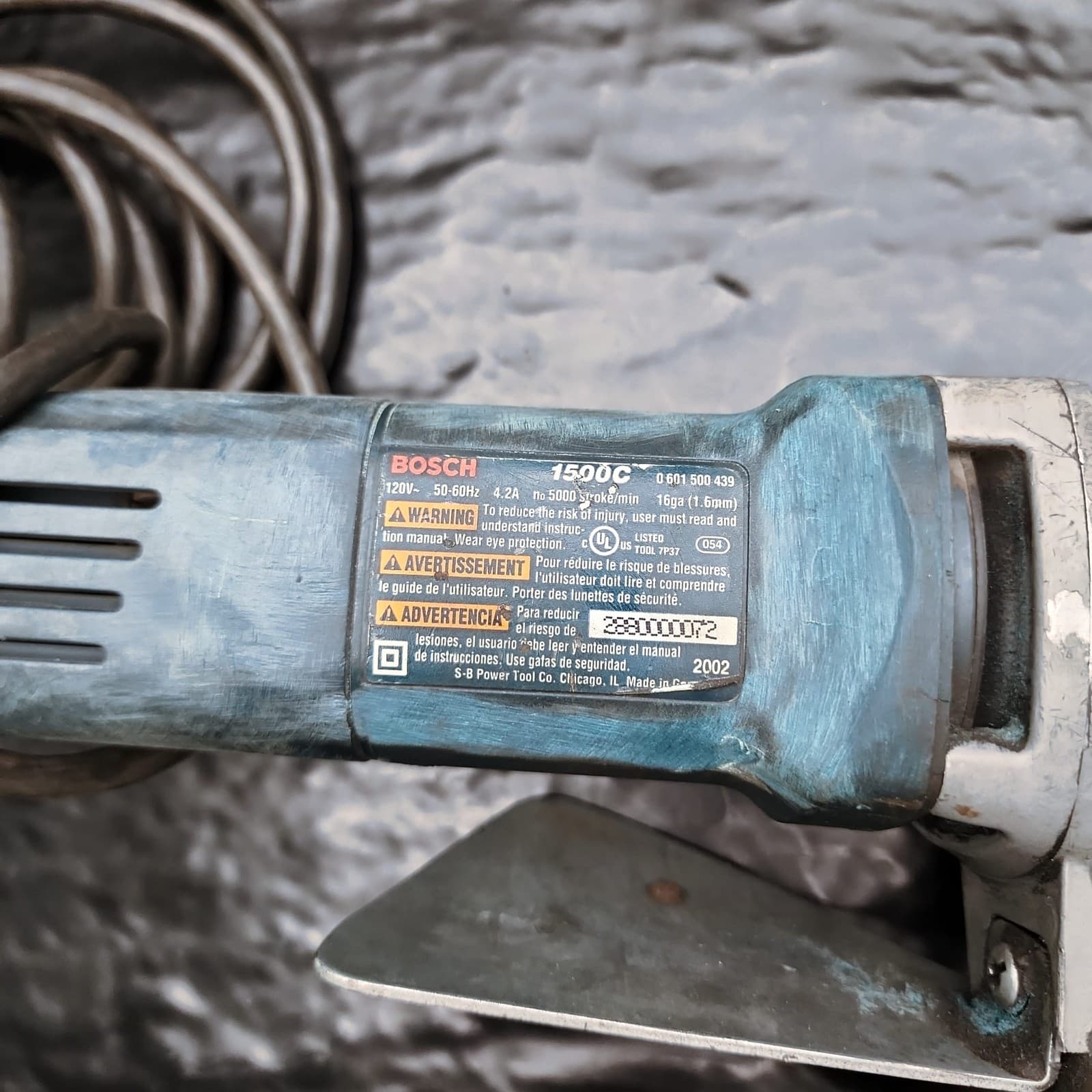 Bosch 1500C 16 Gauge Electric Sheet Metal Shears Cutter Power Tool Germany ✅ 4