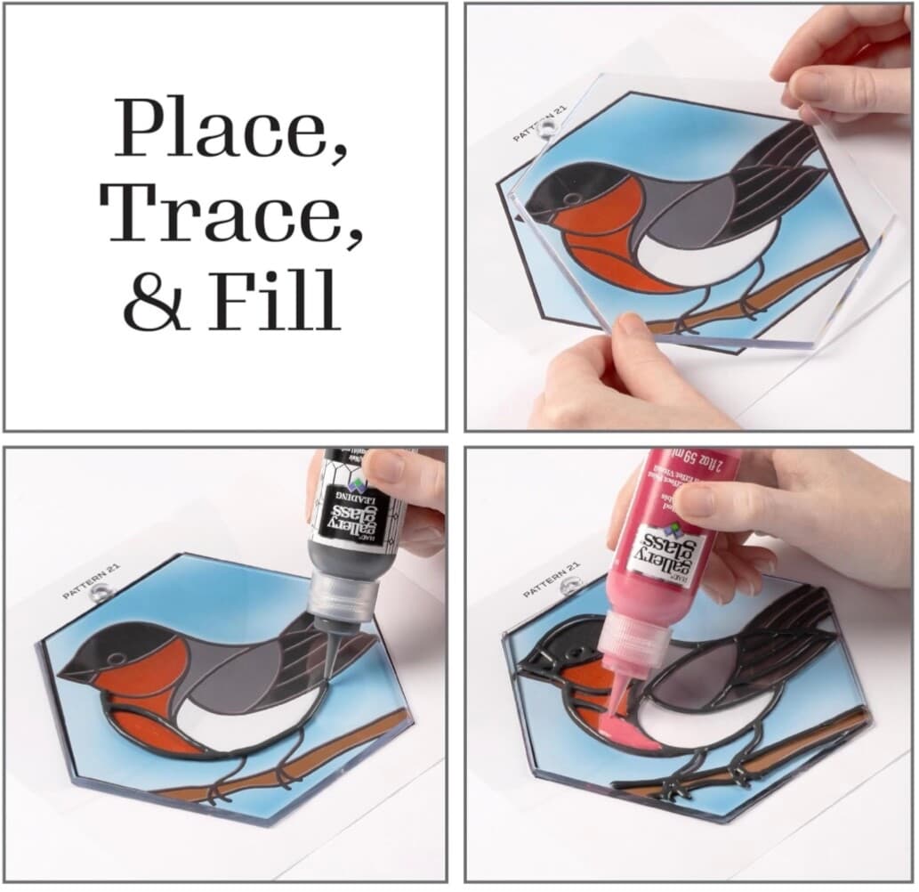 Gallery Glass PATTERN Pack: Traditional ANIMALS, Dogs, Cats, Birds, Horses &more 6