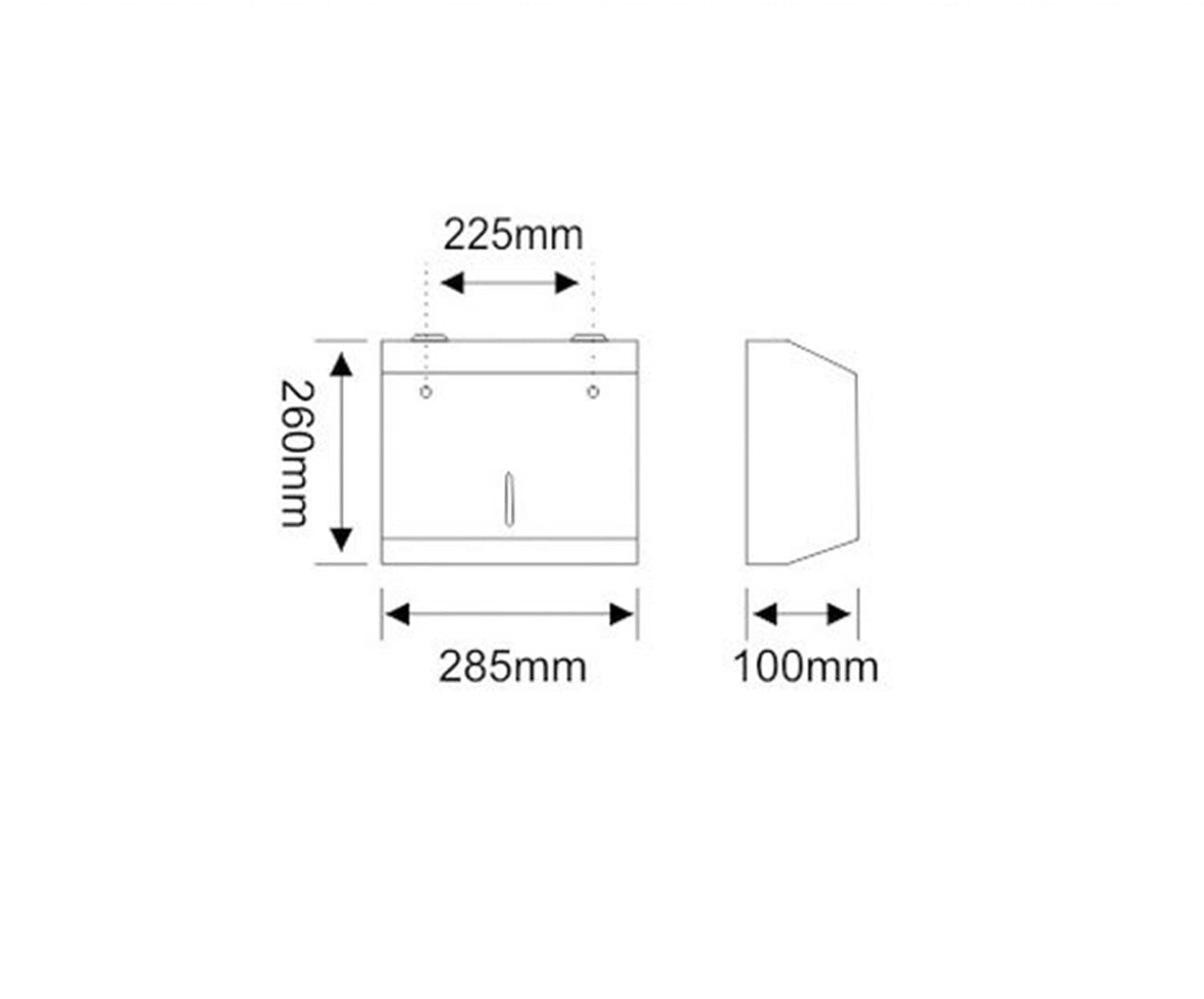 Hand Paper Towel Dispenser Wall Mount Touchless Commercial Folded Bathroom 4