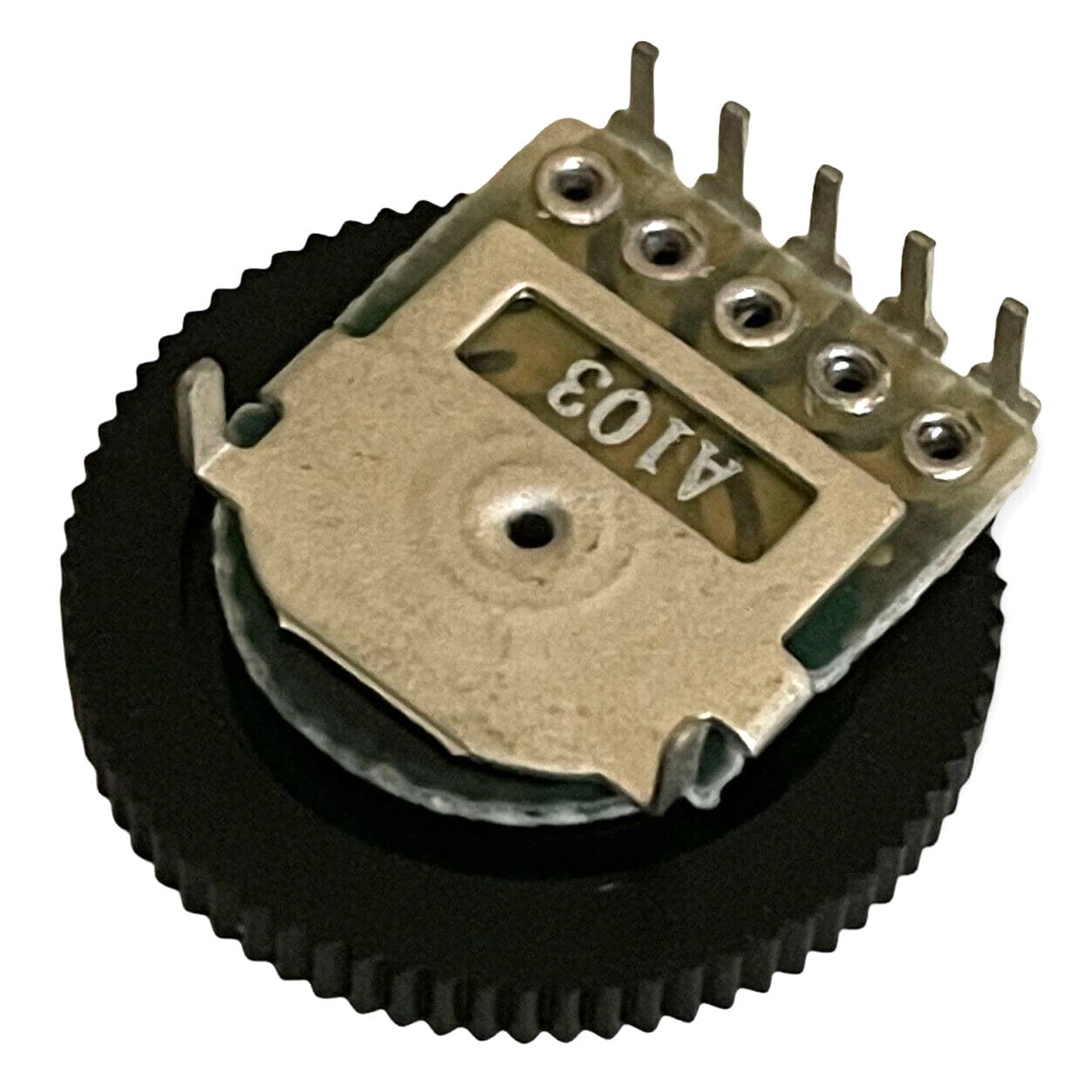 Potentiometer A103 10K 5 Pin Dial Wheel Gear Switch Audio Volume Radio Control 2