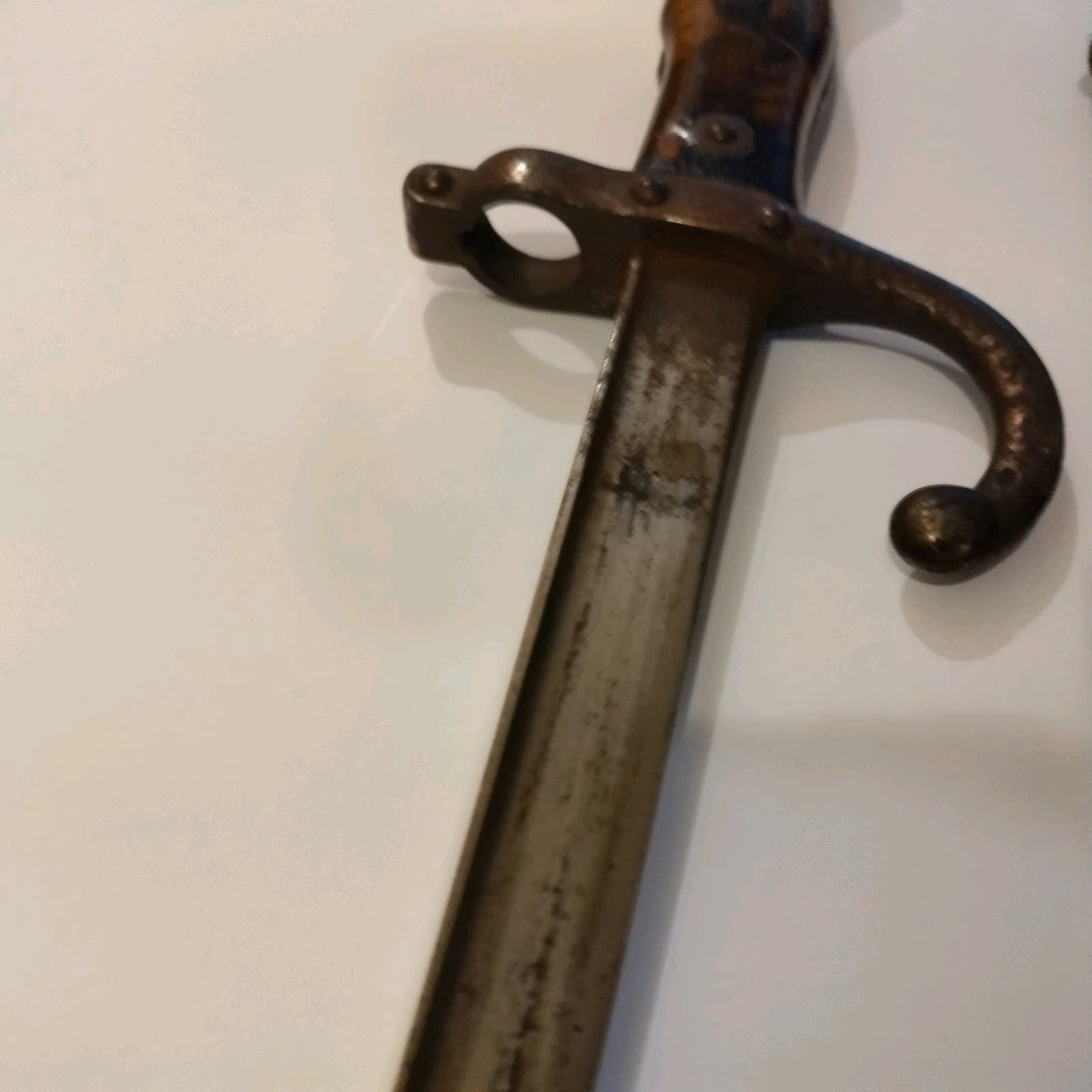 1800s bayonet, RARE, GLOBALLY BANNED -TRIANGULAR BLADE CAUSES UNTREATABLE WOUNDS 2