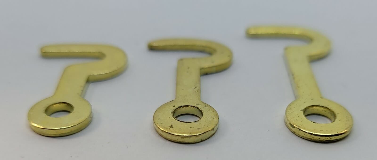 1" Inch Small Brass Plated Steel Hook catch Latch antique kitchen vintage retro 4