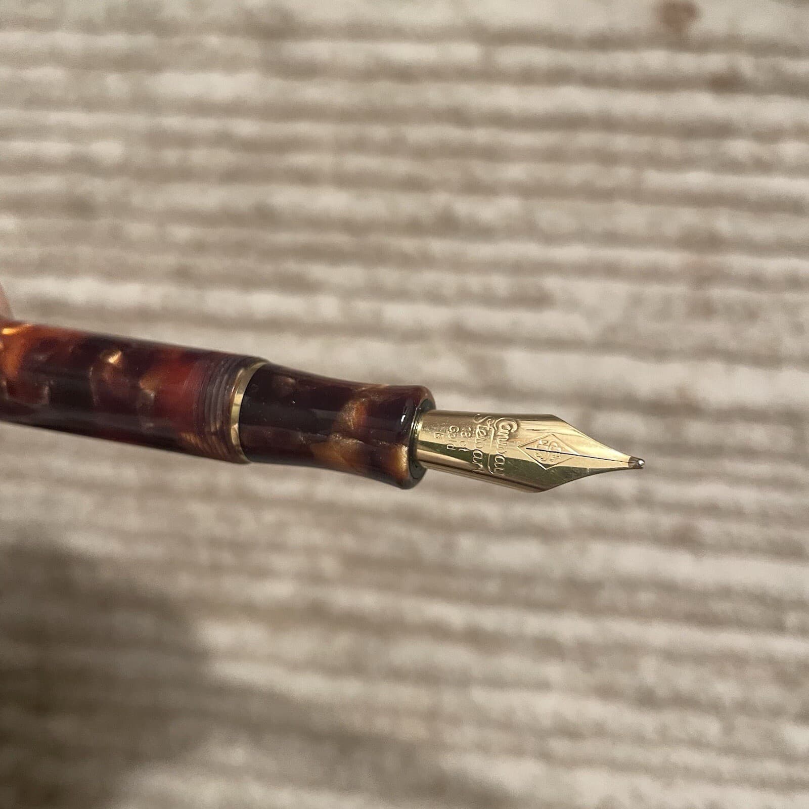 Conway Stewart Classic Brown Fountain Pen 3