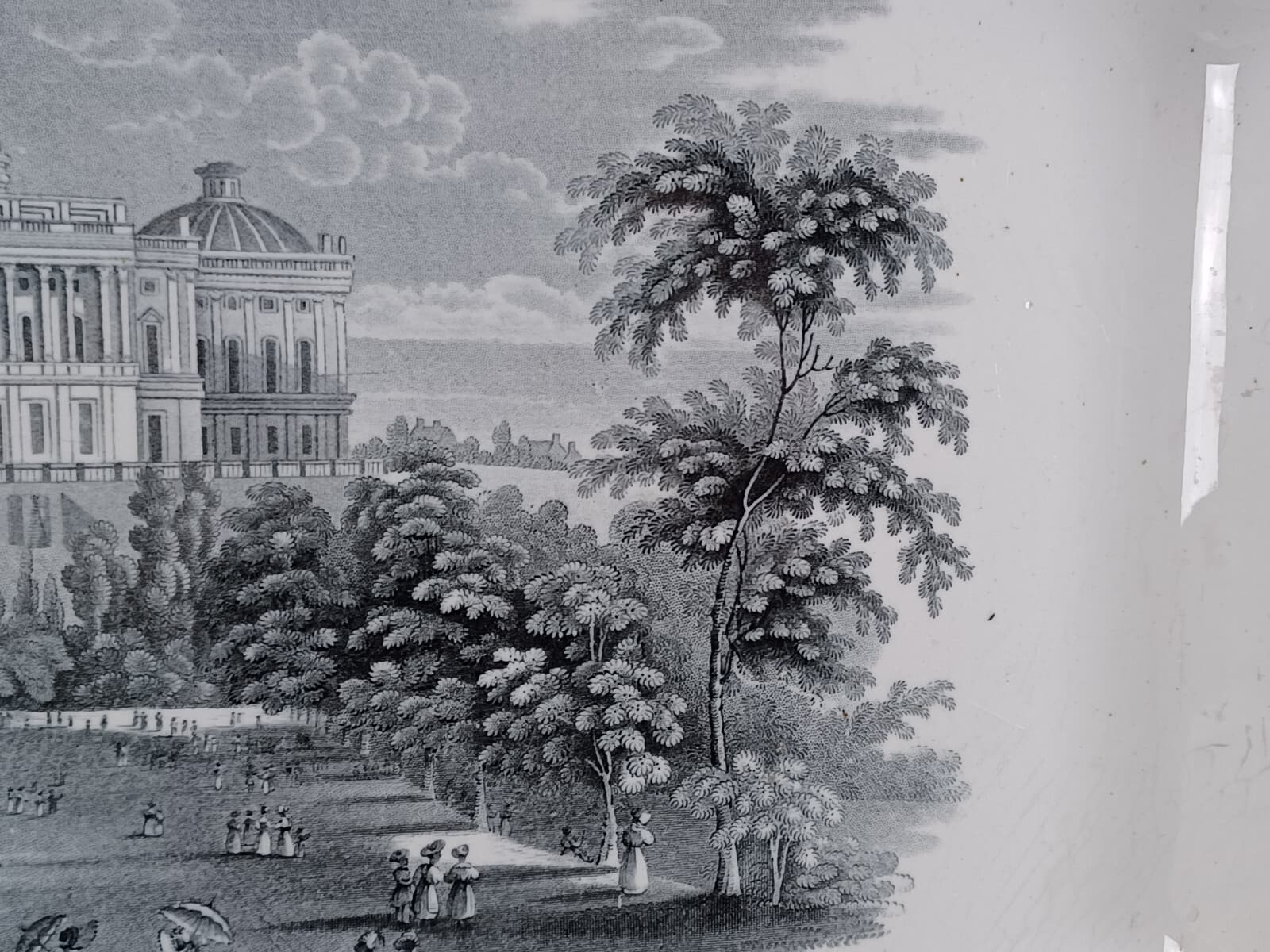 William Ridgway View of the Capitol at Washington 19 Inch Platter AS IS 6
