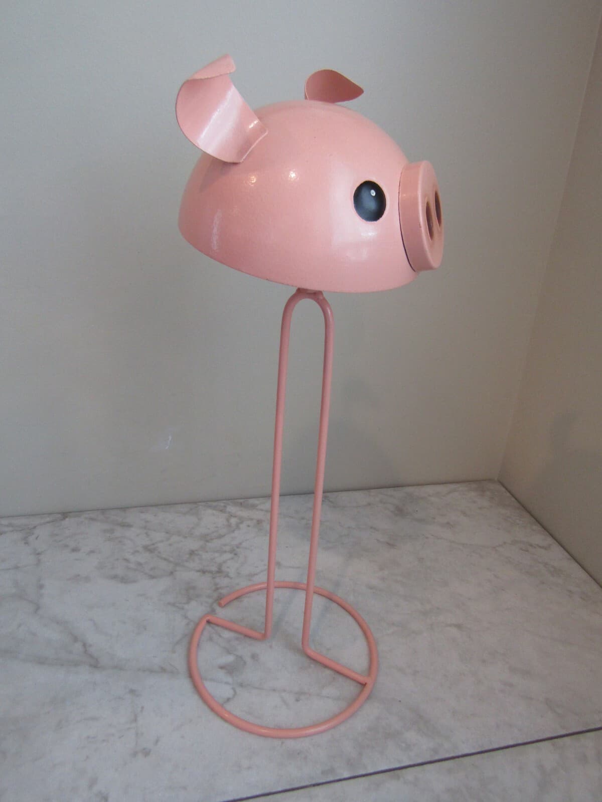 Piggy Paper Towel Holder Decorative Pink Removable Head 2
