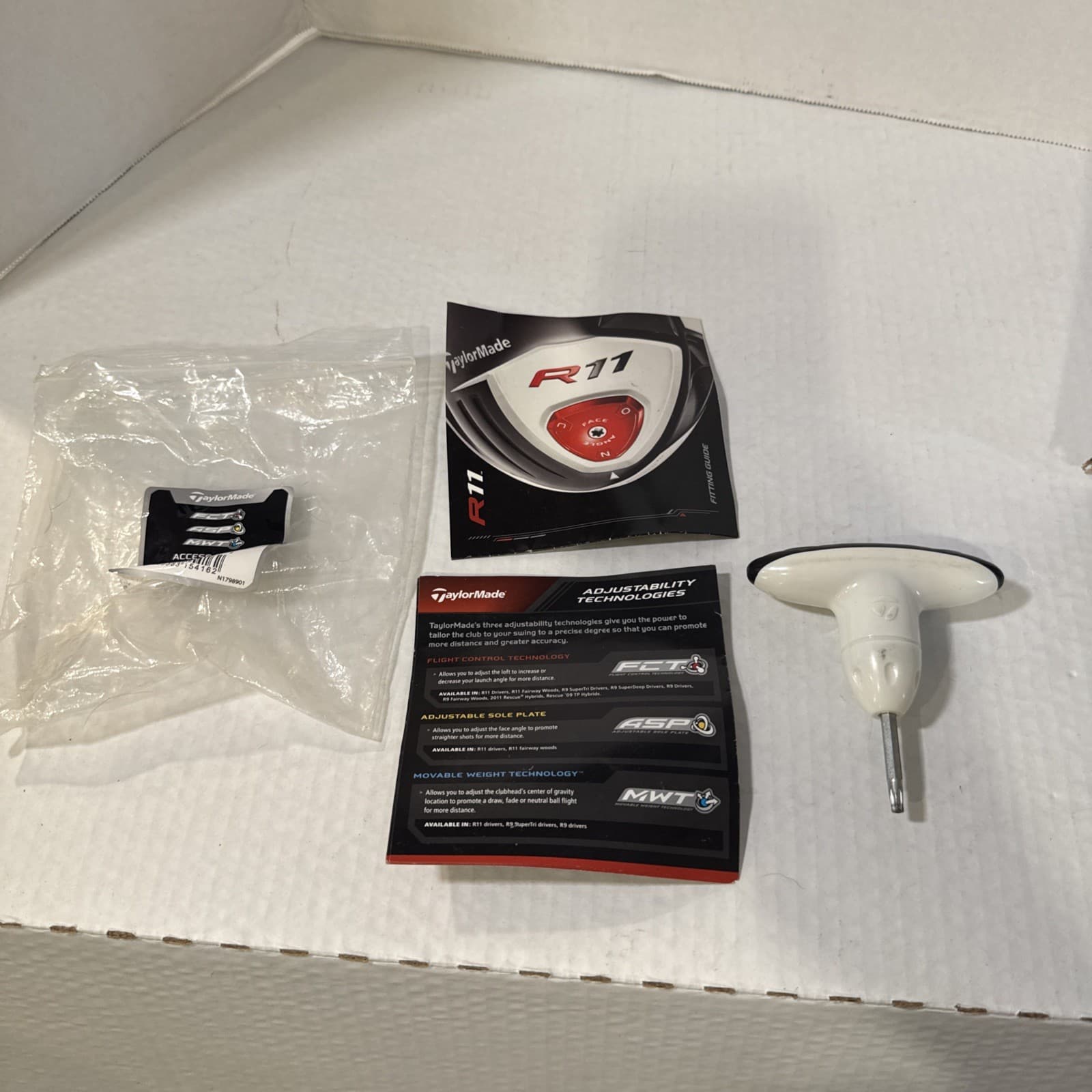 TaylorMade R11 Golf Driver Torque Wrench Accessory FCT ASP MWT Item N1798901