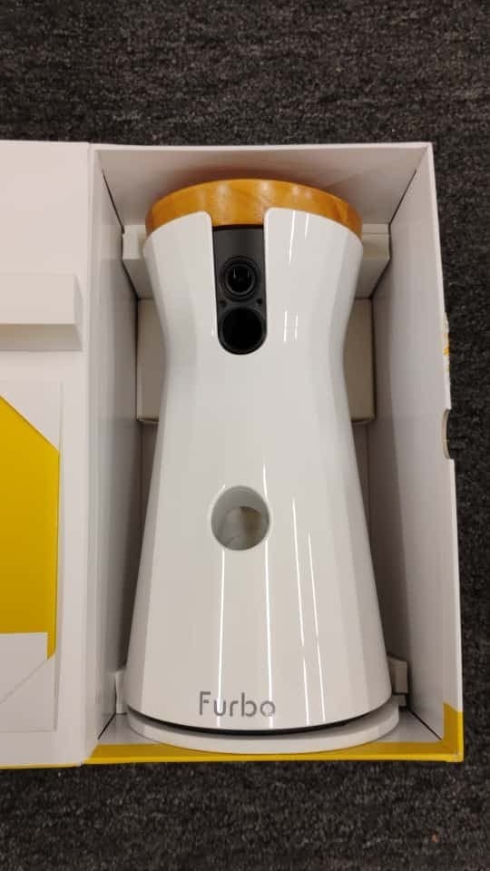 Furbo Dog Camera Treat Tossing, 1080P 2.4G Wifi only 2-Way Audio-White - F1 2