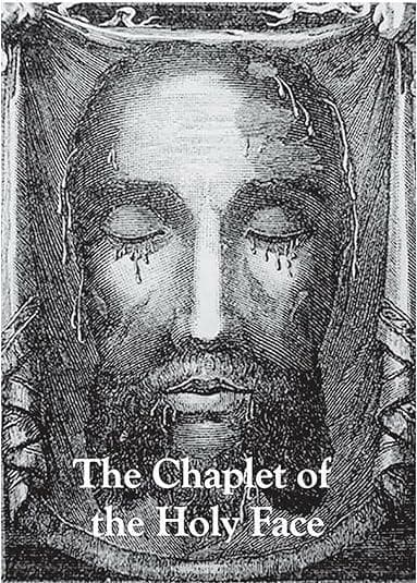 Holy Face of Jesus Christ Chaplet Capped Bead Rosary With Prayer Card 16.5 In 5