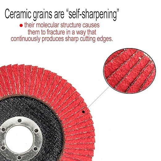 High Performance Ceramic Flap Disc Sanding Grinding wheel- 115mm 40 Grit 20 PACK 3