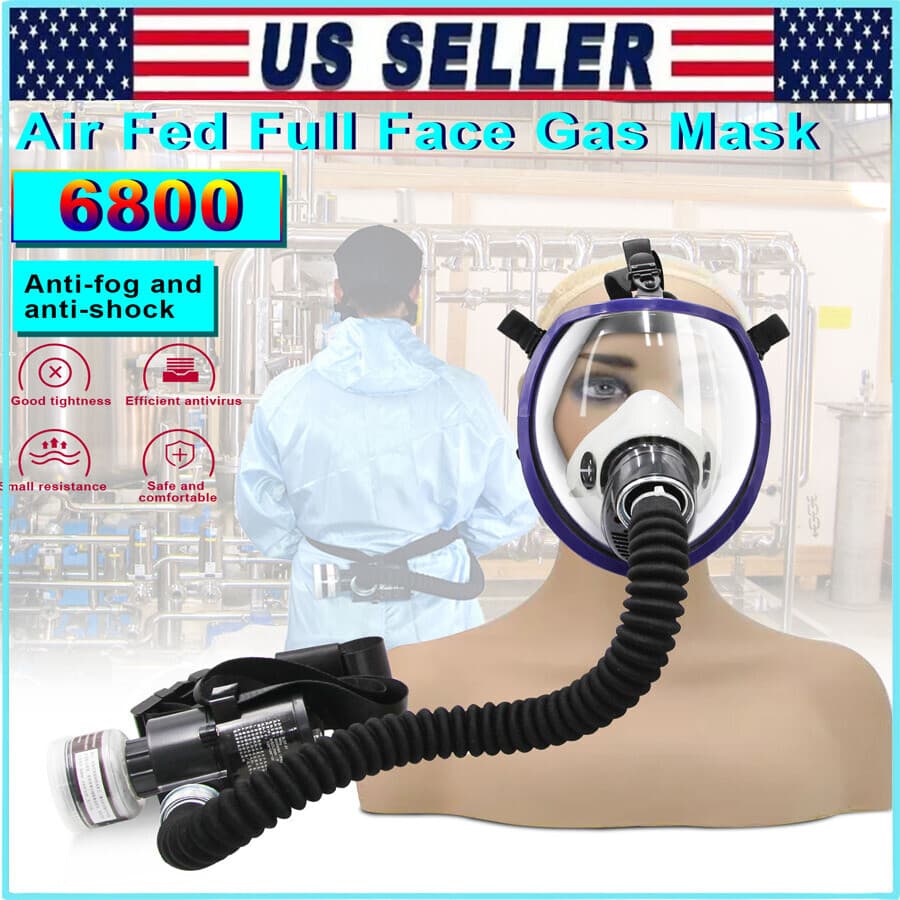 PAPR Respirator System: Powered Air Purifying Respirator Full Face Gas Mask 5