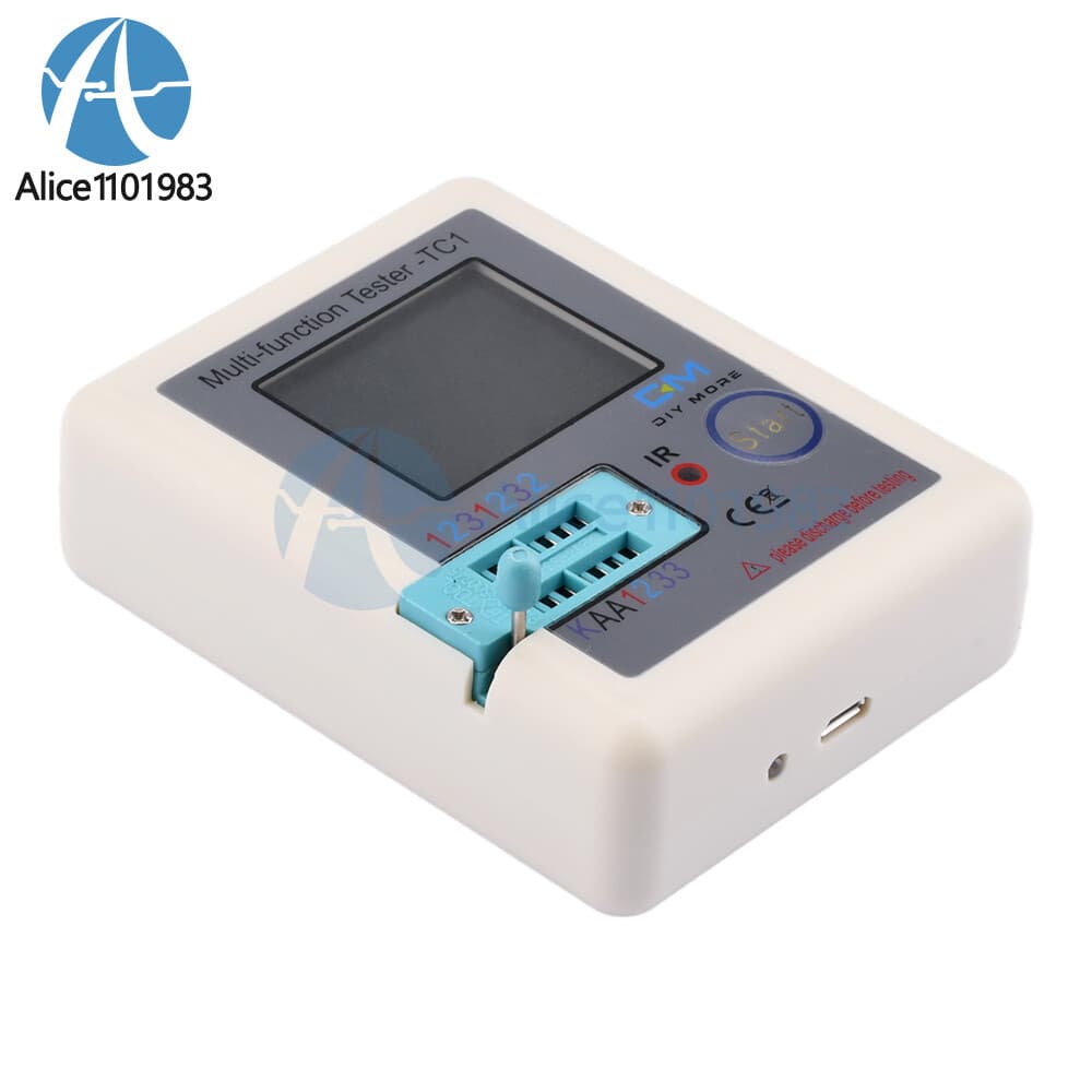 LCR-TC1 Transistor Tester Diode Capacitance Meter LCR ESR NPN PNP MOSFET Test 6