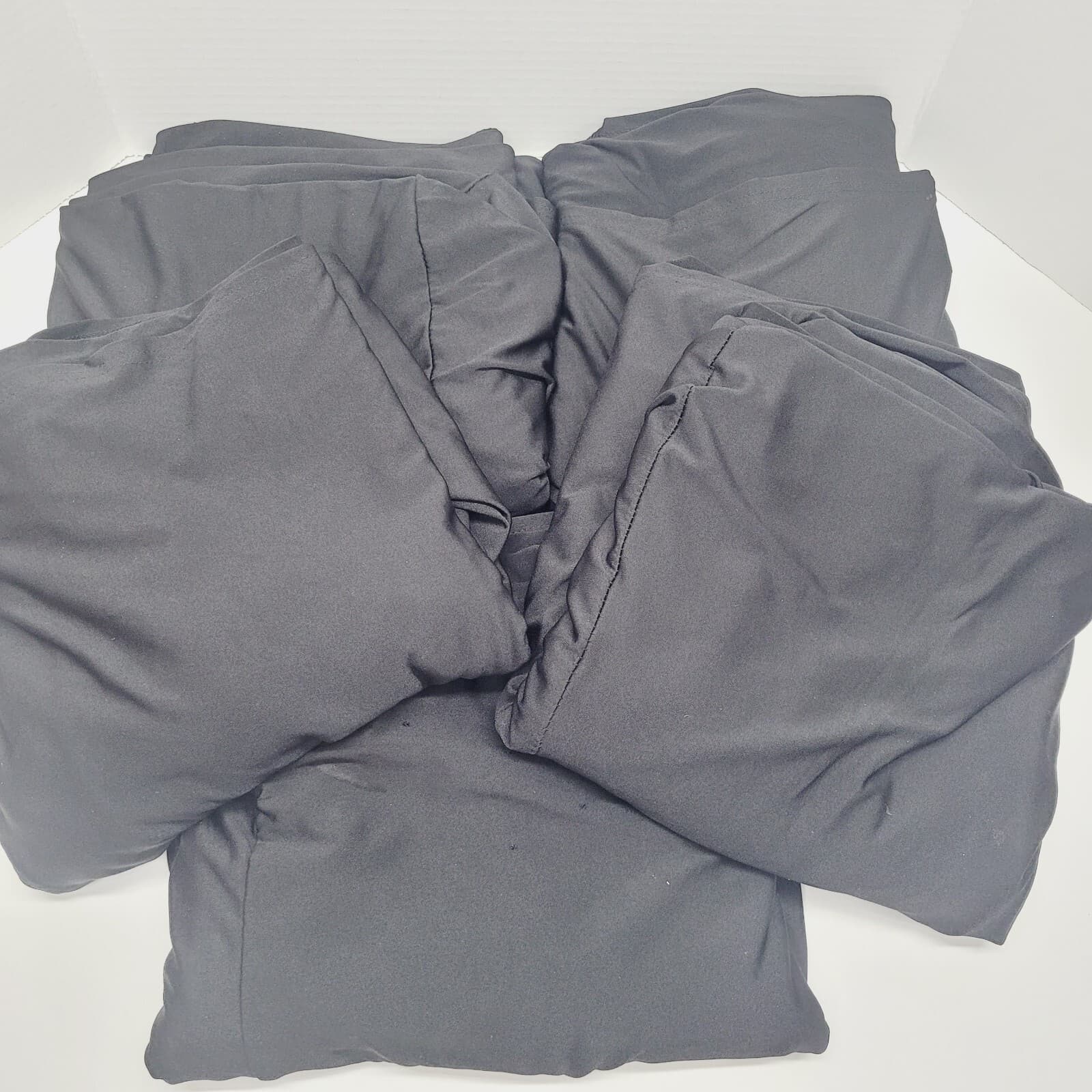 5 SPANDEX Fitted Stretch Craft Vendor Tablecloth Cover BLACK Standard 5