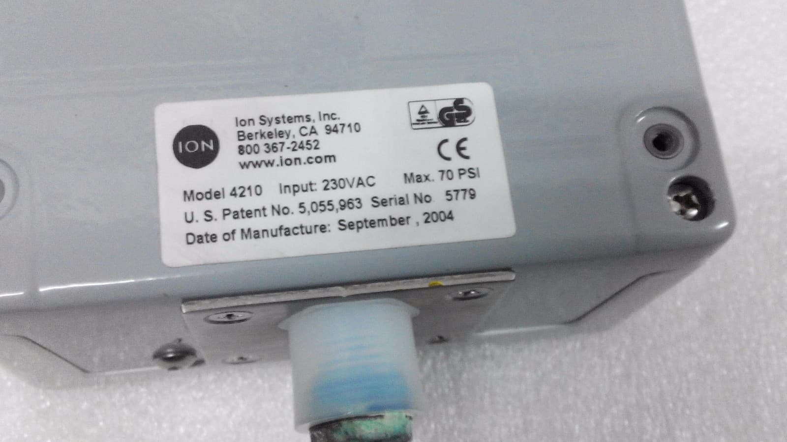 ION Systems 4210 Air Nitrogen Ionizer 6