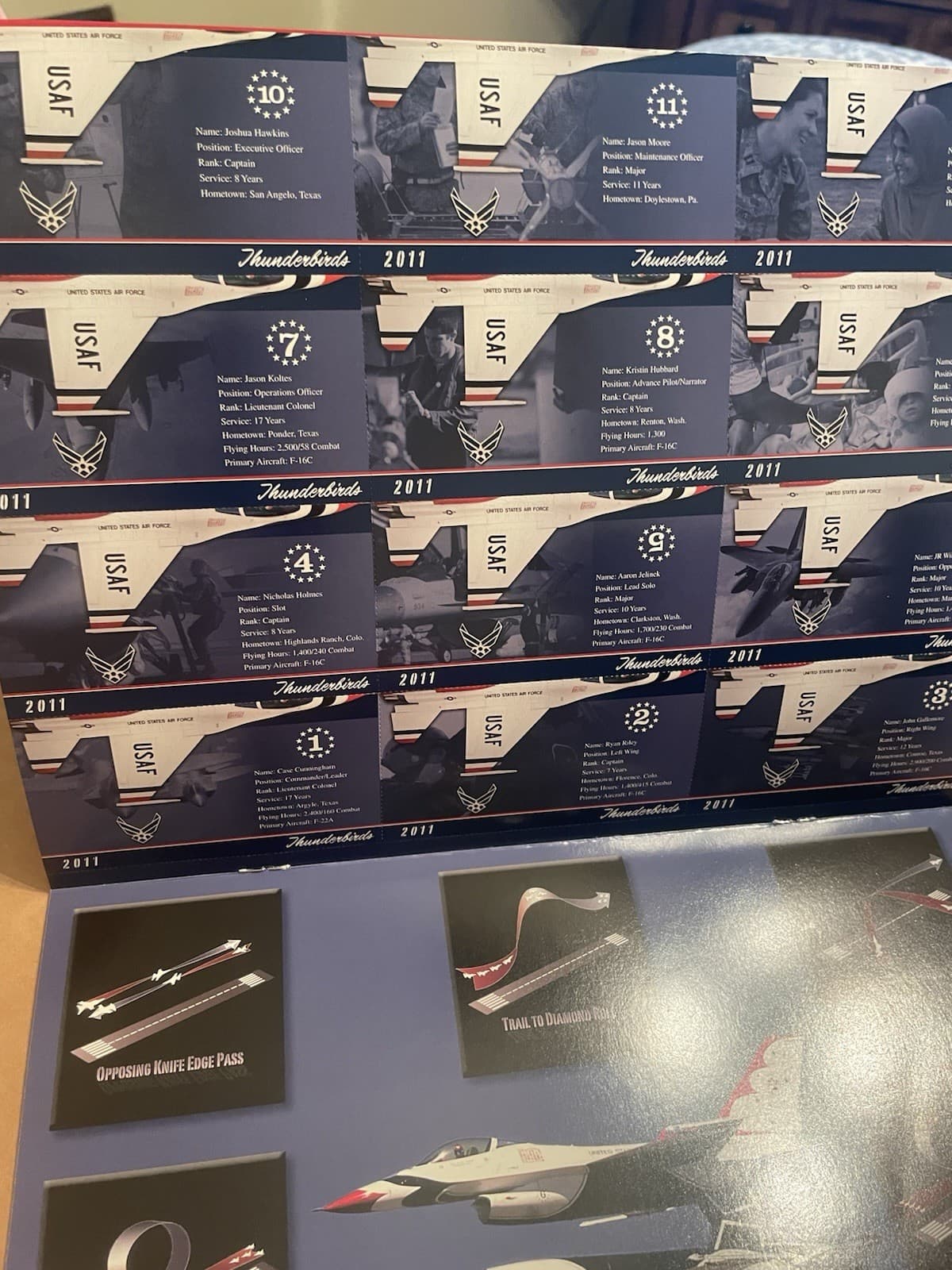 2011 USAF Thunderbirds Promotional Booklet Airmen First w/Trading Cards Inside ! 6