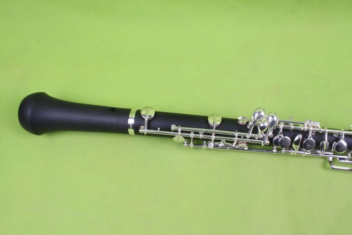 Yinfente Oboe C key Ebonite Wood Silver Plated 3rd Octave left F with case Bag 5