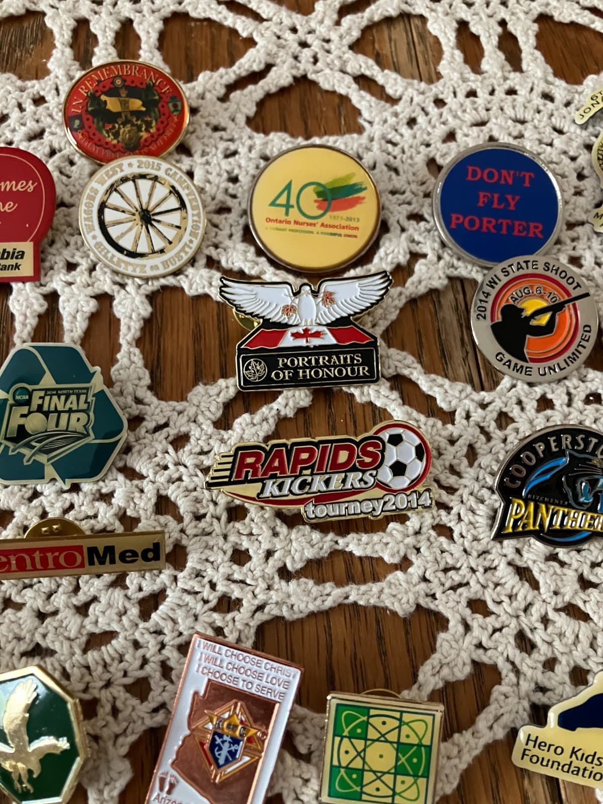 Lot of 50 Lapel Pins Mostly Modern Variety of Sizes and Colors 3