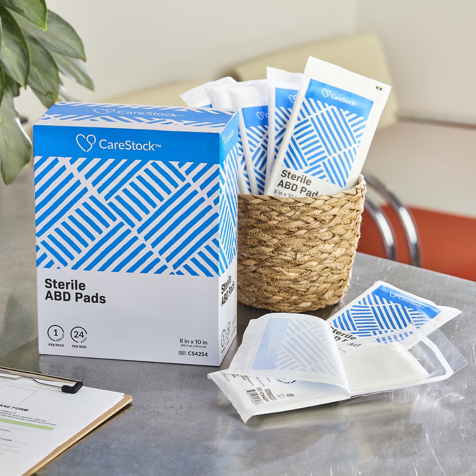 CareStock White Abdominal Pad Sterile 8 X 10 Inch CS4254 48 ct 5