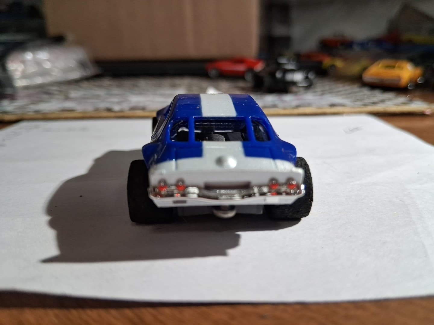 DASH MOTORSPORTS BALDWIN CAMARO BLUE &WHITE WITH N.O.S. AURORA CHASSIS FREE SHIP 5