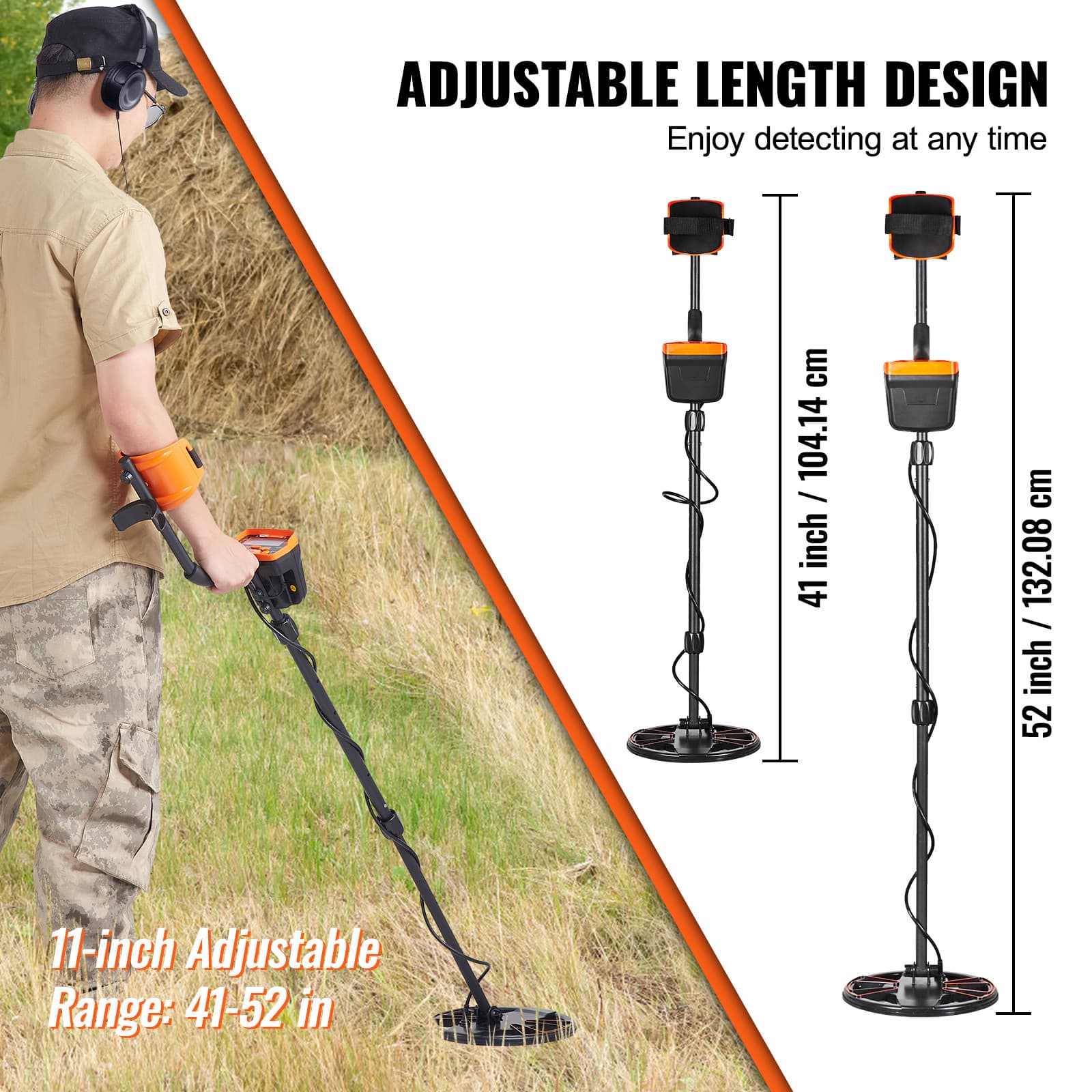 LCD Display 10 Inch Metal Detector Gold Digger Hunter  IP68 Waterproof 3