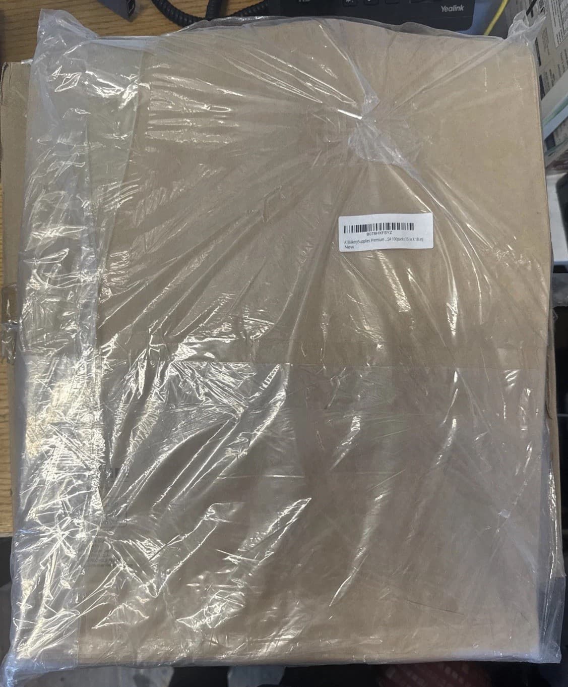 QTY=1 Box of 100: 14905 Duro #30 15" X 18" Brown Kraft Paper Merchandise Bags 3