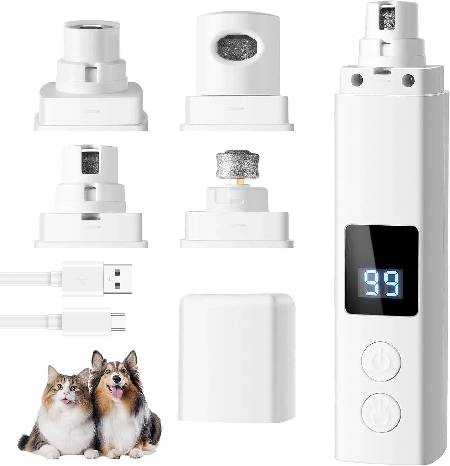 Silent Groom Pro Nail Grinder, Silent Grind Pro for Dogs, Heusom Silent Grind...