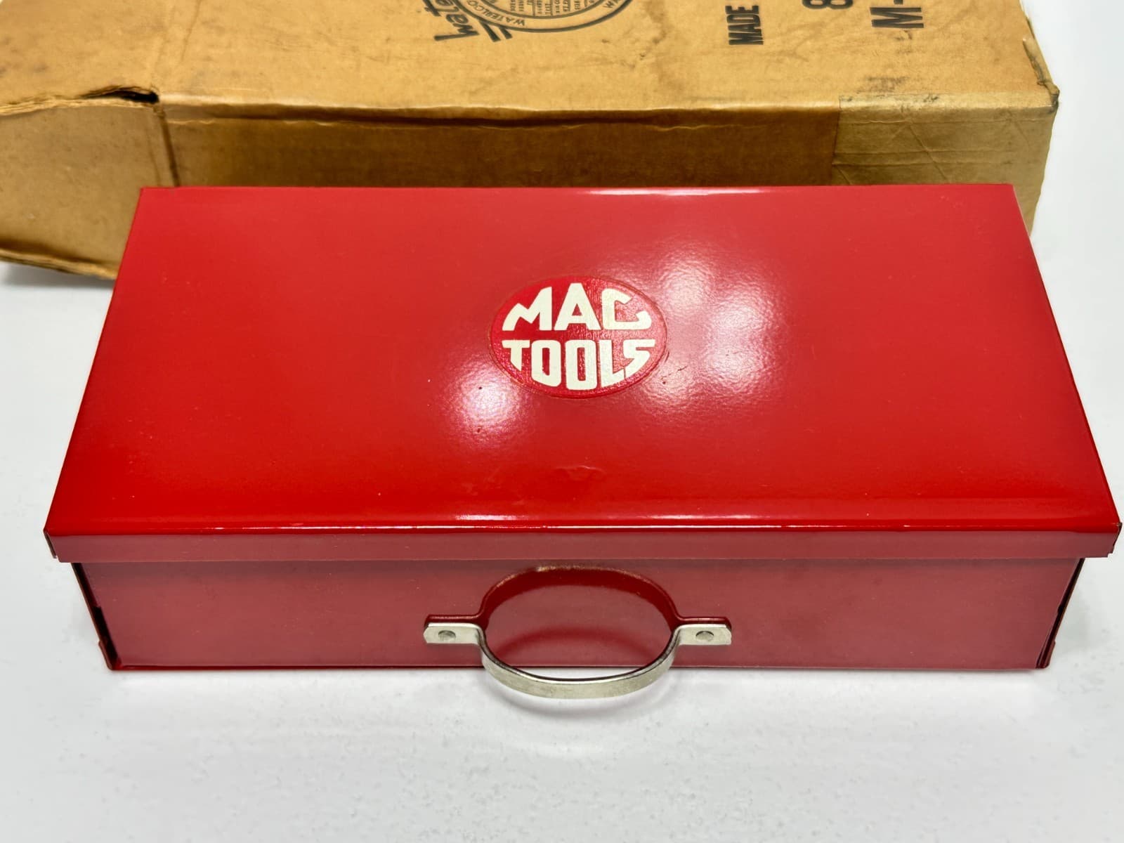 MAC Tools USA (RARE NOS) Mini Red Socket Tool Box Case w/ Single Sliding Drawer 2