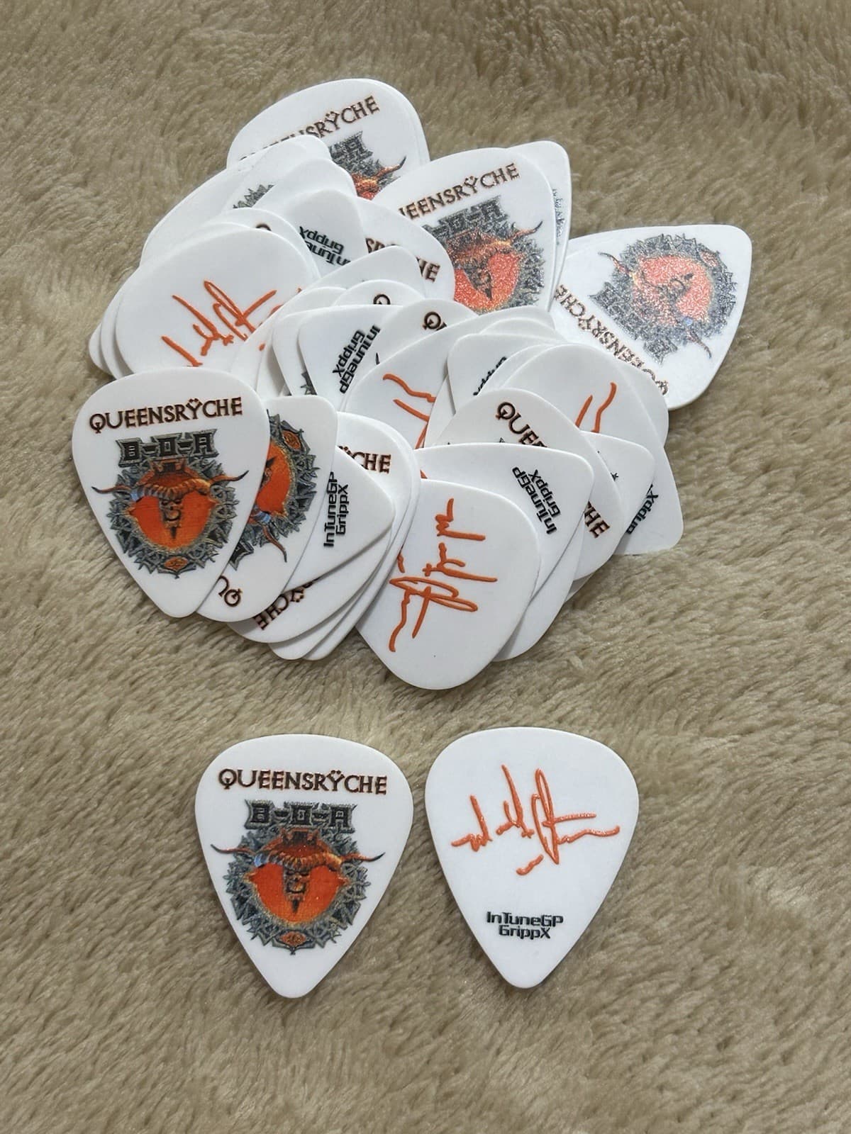 Queensryche “Michael Wilton” 8/11/19 Bloodstock Festival Guitar Pick Lot-50 Pick
