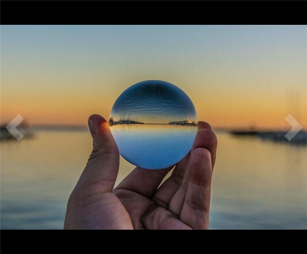 60mm Photography Crystal Ball Sphere Decoration Lens Photo Prop Lensball Clear 5