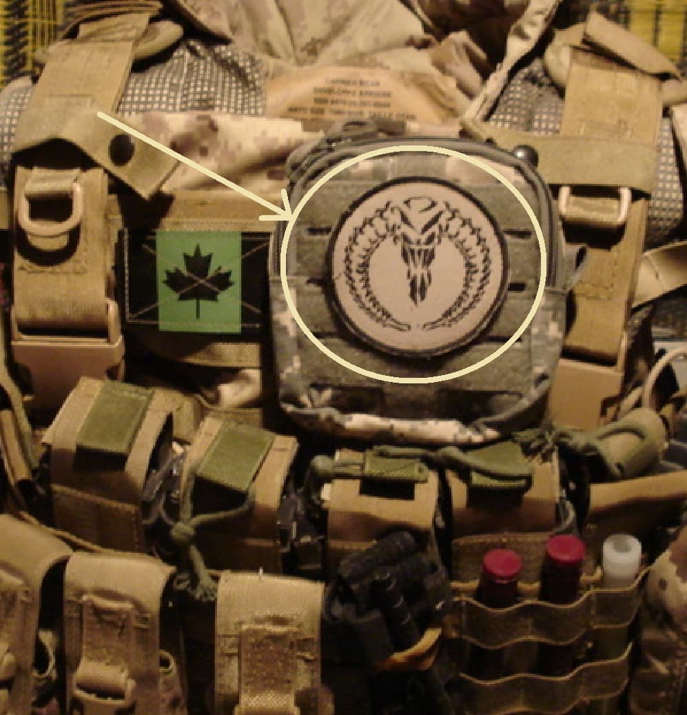 CSOR JTF2 Deuxième Force Opérationnelle Interarmées: Canadian vêlkrö Flag Patch 3