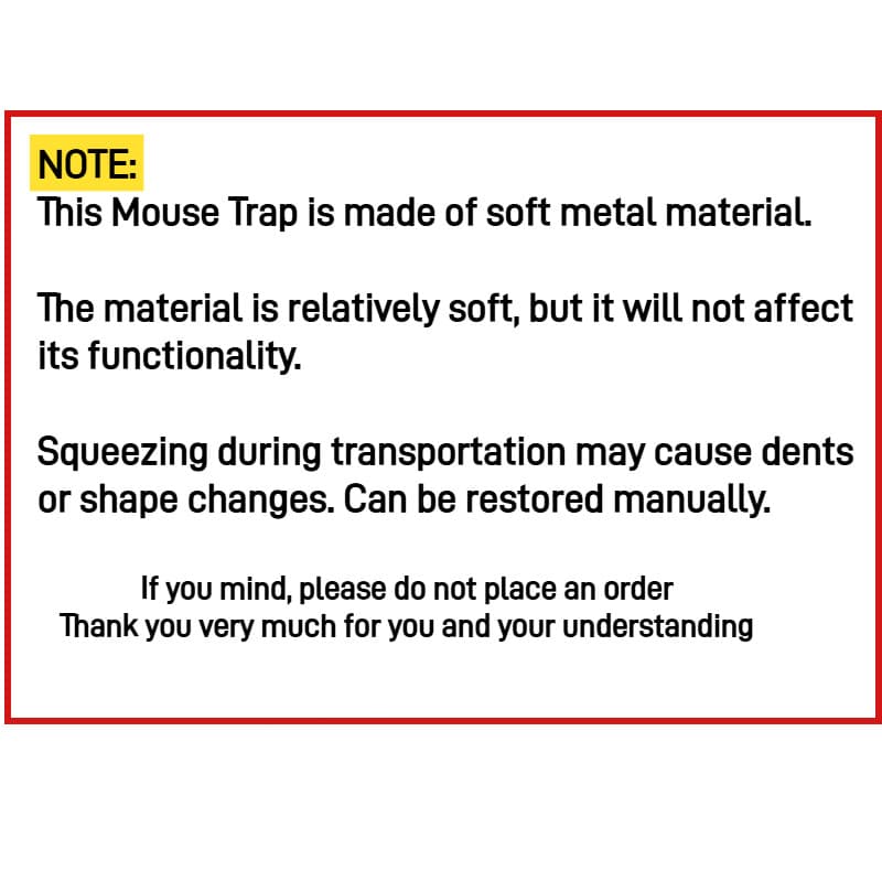 2 Pack Rat Trap Automatic Continuous Cycle Mouse Traps Easy to Set Up and Reuse 2