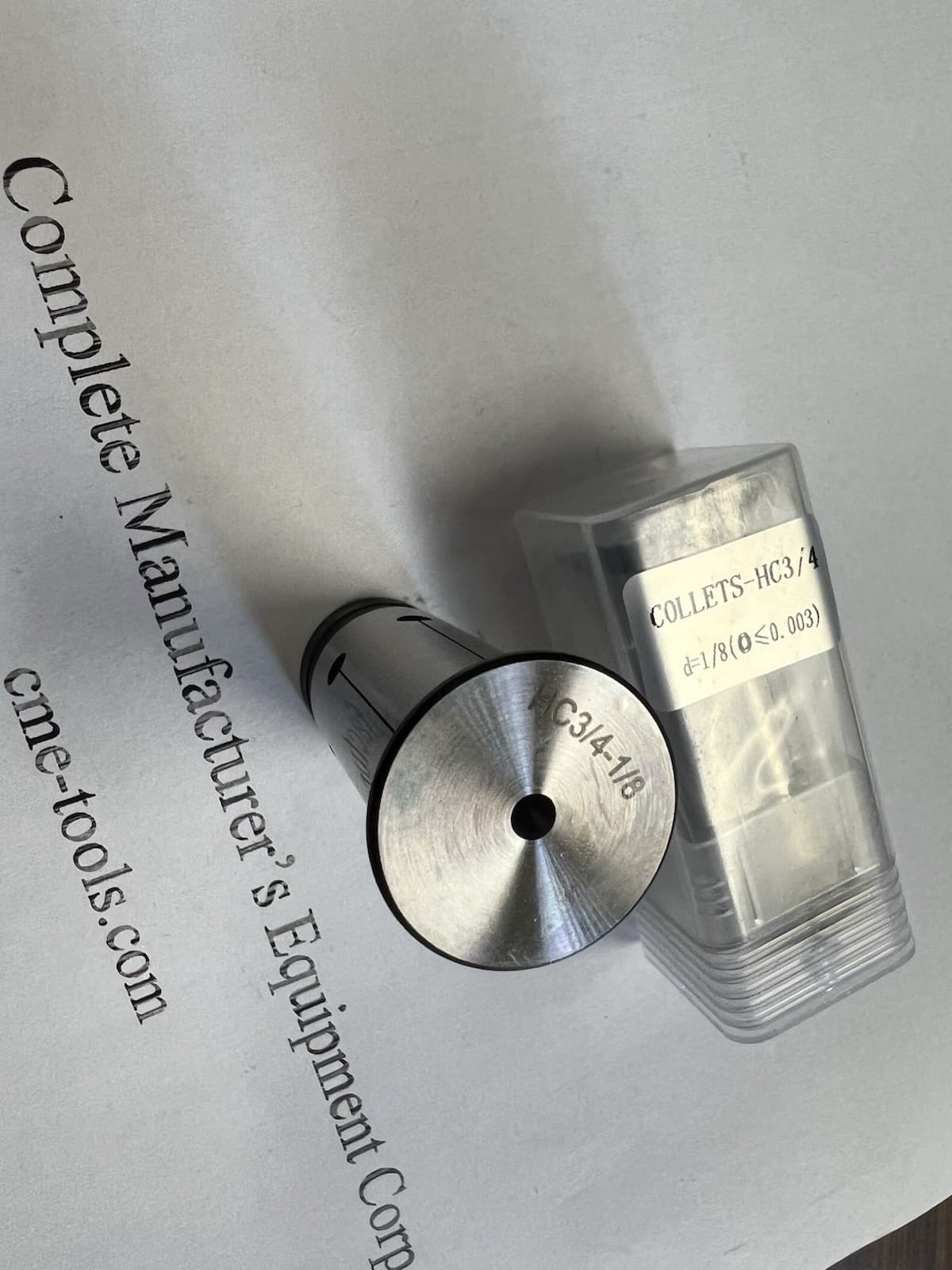 6pcs 3/4” Hydraulic Chuck Reduction Sleeves 1/8” to 5/8” 4