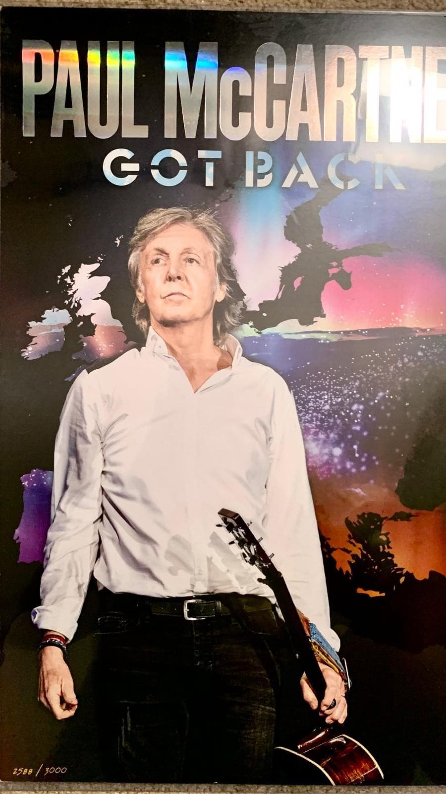 Paul McCartney Got Back Tour VIP Poster 3000 Madrid 2024