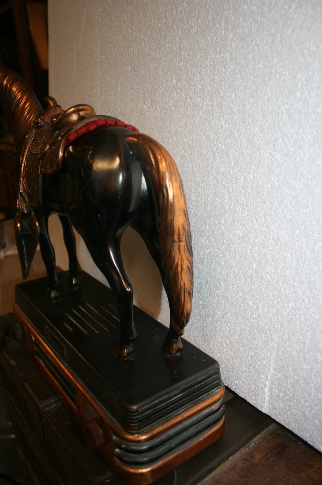 Abbotwares Standing Horse and Saddle Radio Bronze & Copper Vintage 1940's  Z477 3