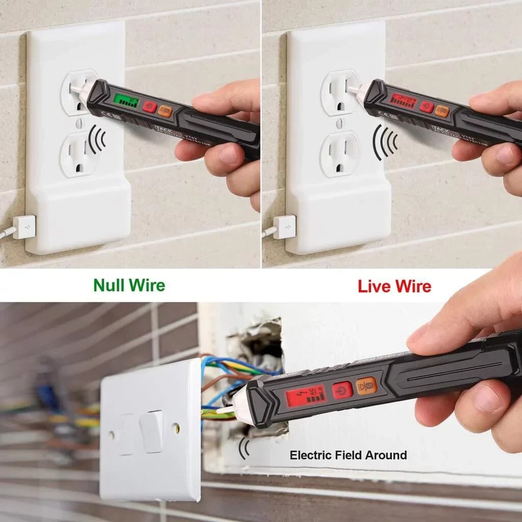 TACKLIFE Advanced AC Voltage Detector VT02 Blue, Test, Measure & Inspect. 3