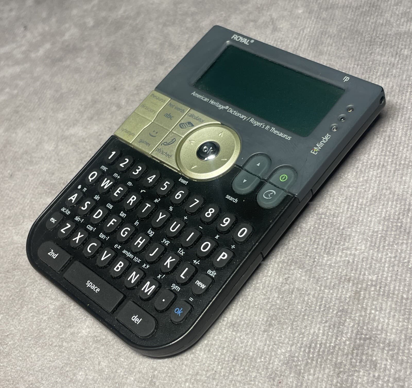 Royal Machines RP8s Electronic Dictionary Roget II Thesaurus American Heritage 6