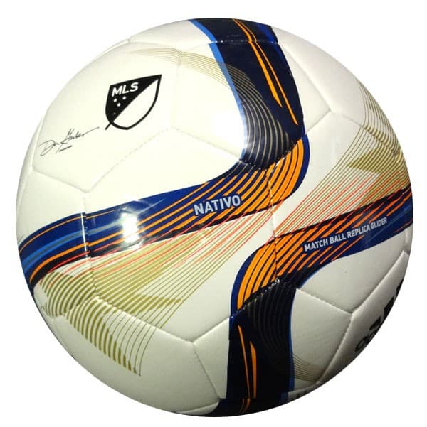 Obafemi Martins Signed Adidas Nativo Soccer Ball Seattle Sounders MCS Holo 3